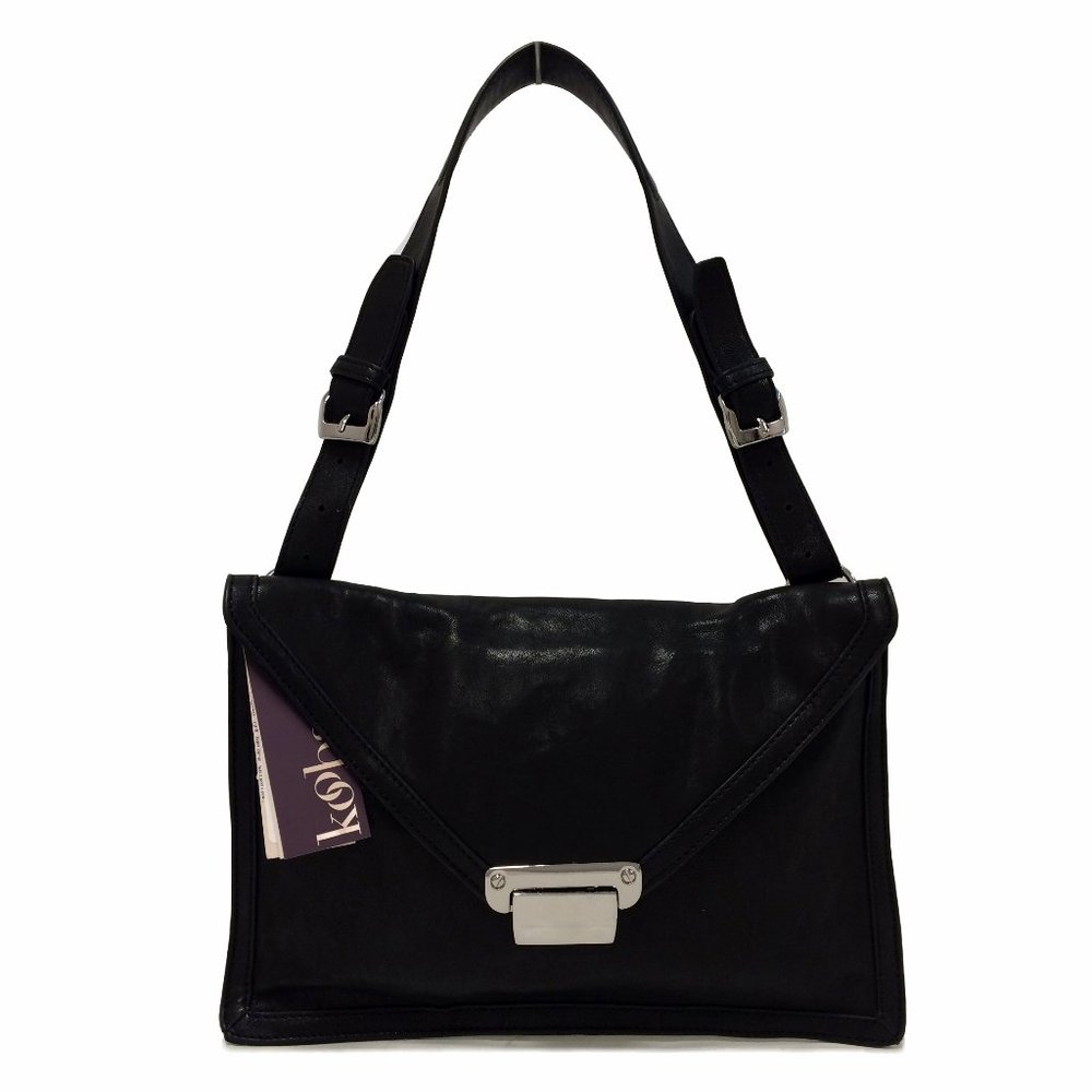 KOOBA Lyndi Black Leather Shoulder Bag
